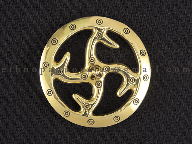 Kiauraraštė zoomorfinė segė iš Laivių, IX – Xa. 1